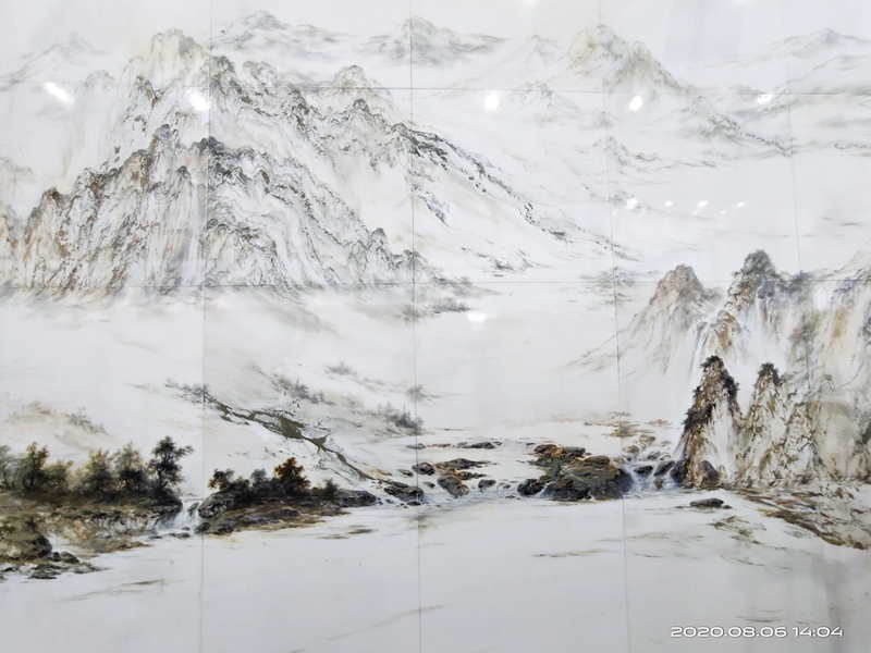 Natural Marble with Painting